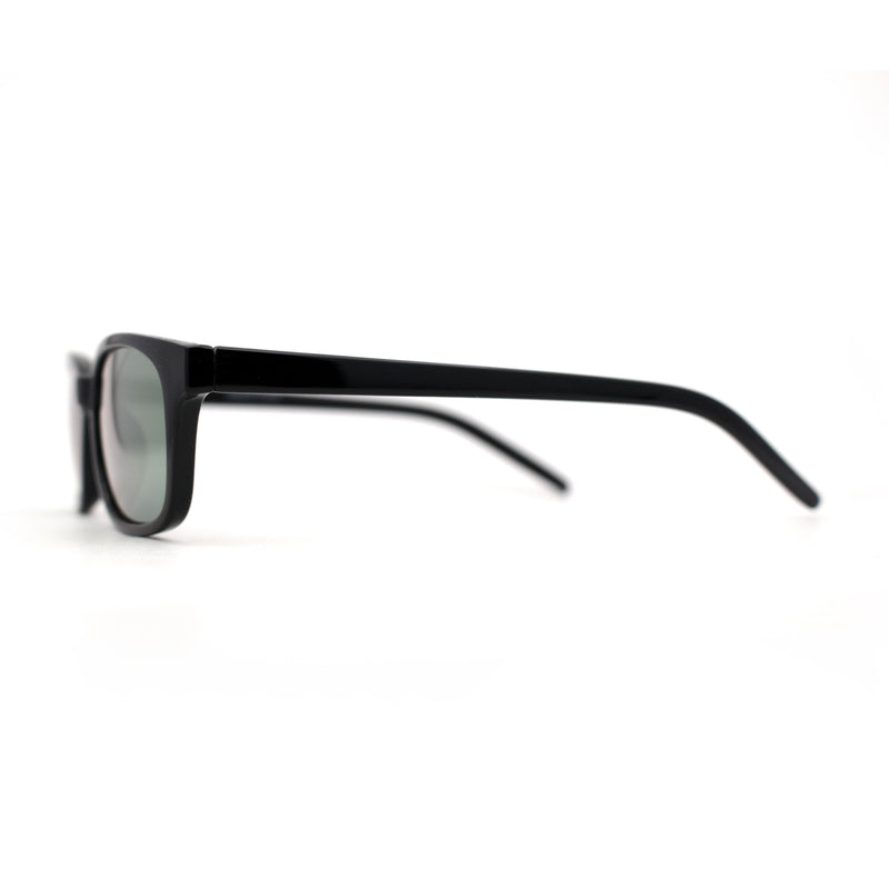 Hipster Color Mirror Narrow Rectangle Dad Shade Sunglasses