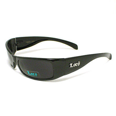 LOCS Sunglasses Gangster Cholo Style Dark BLACK New
