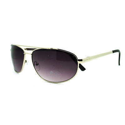 Men's Metal Rim Rectangular Sniper Sporty Light Weight Sunglasses - Silver