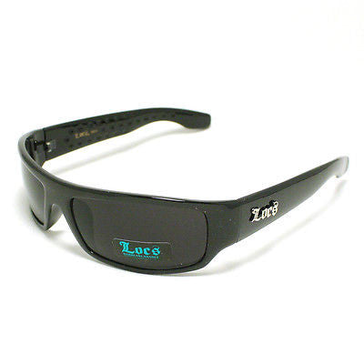 LOCS Sunglasses Gangster Cholo Sunglasses Dark BLACK Shades New