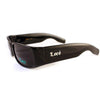 LOCS Sunglasses Mens Thick Frame Biker Style Dark Black New