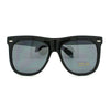 Thick Frame Horn Rimmed Oversized Retro Sunglasses BLACK New