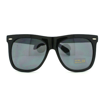 Thick Frame Horn Rimmed Oversized Retro Sunglasses BLACK New