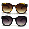 Retro Style Round Circle Sunglasses Oversized Thick Horn  New