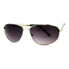 Men's Metal Rim Rectangular Sniper Sporty Light Weight Sunglasses - Silver