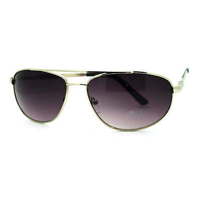 Men's Metal Rim Rectangular Sniper Sporty Light Weight Sunglasses - Silver