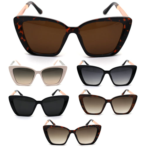 Womens Mod Chic Cat Eye Designer Sunglasses