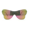 Womens Shield Oversize Large Butterfly Shape Hippie Sunglasses