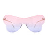 Womens Shield Oversize Large Butterfly Shape Hippie Sunglasses