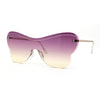 Womens Shield Oversize Large Butterfly Shape Hippie Sunglasses