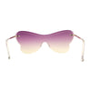Womens Shield Oversize Large Butterfly Shape Hippie Sunglasses