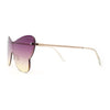 Womens Shield Oversize Large Butterfly Shape Hippie Sunglasses