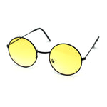 Dopy Hippie Color Lens Round Circle Lens Metal Rim Sunglasses