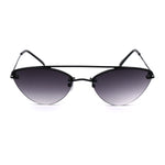 Womens Rimless Double Bridge Cat Eye Designer Sunglasses