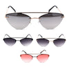 Womens Rimless Double Bridge Cat Eye Designer Sunglasses