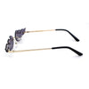 Unique Hot Rod Flame Shape Mirror Lens Cat Eye Funky Sunglasses