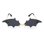 Unisex Bat Wing Unique Funk Rimless Pimp Sunglasses