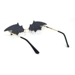 Unisex Bat Wing Unique Funk Rimless Pimp Sunglasses