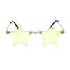 Star Shape Hippie Pop Color Lens Sunglasses