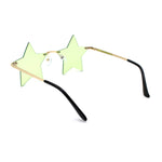 Star Shape Hippie Pop Color Lens Sunglasses