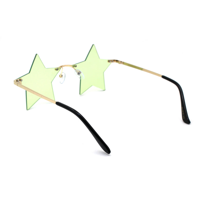 Star Shape Hippie Pop Color Lens Sunglasses