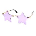 Star Shape Hippie Pop Color Lens Sunglasses