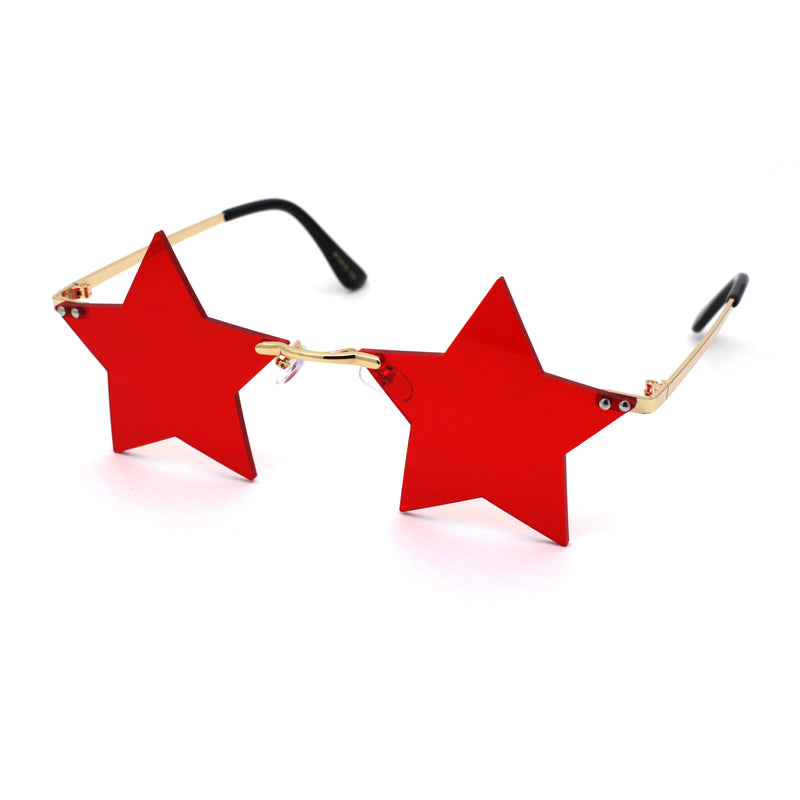 Star Shape Hippie Pop Color Lens Sunglasses