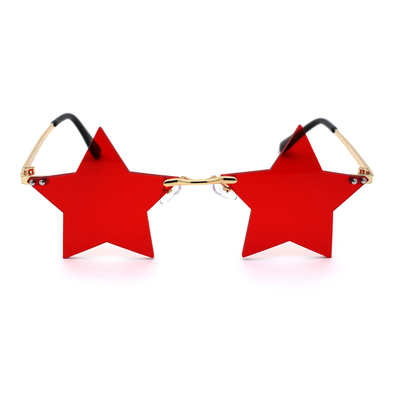 Star Shape Hippie Pop Color Lens Sunglasses