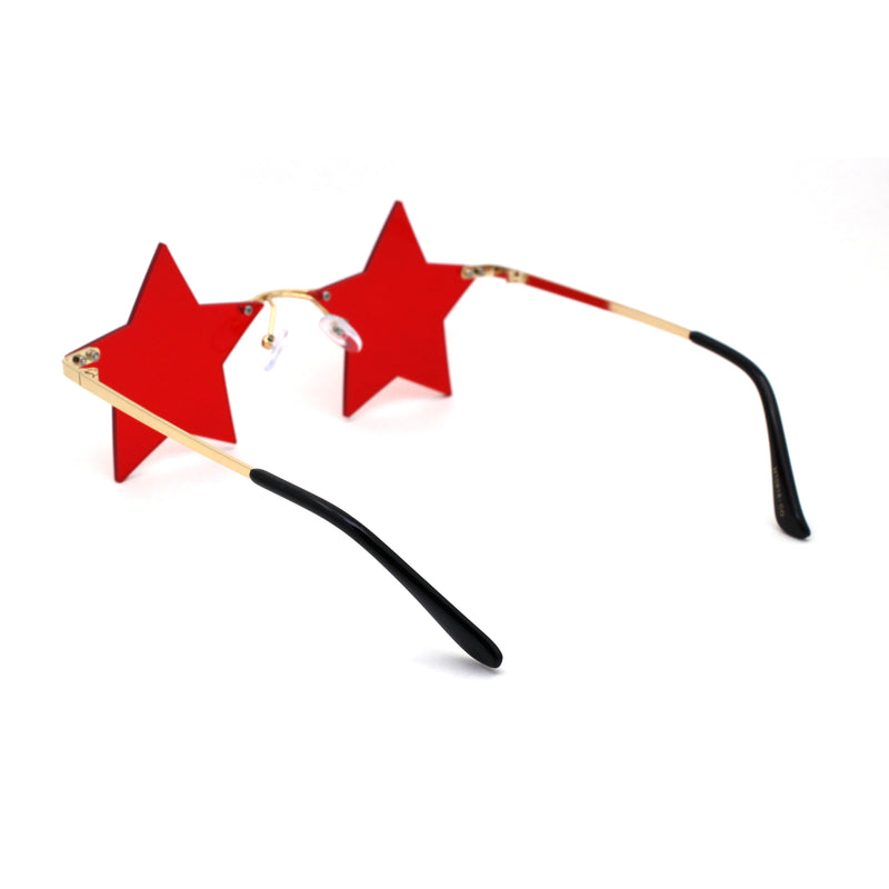 Star Shape Hippie Pop Color Lens Sunglasses