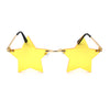 Star Shape Hippie Pop Color Lens Sunglasses