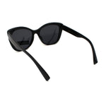 Polarized Womens Classic 90s Large Cat Eye Plastic Fashion Sunglasses