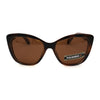 Polarized Womens Classic 90s Large Cat Eye Plastic Fashion Sunglasses