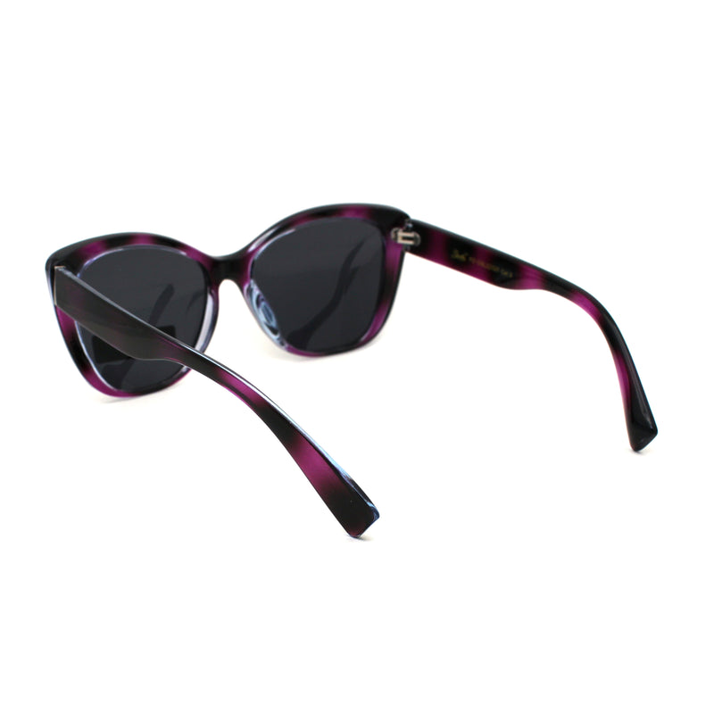 Polarized Womens Classic 90s Large Cat Eye Plastic Fashion Sunglasses