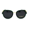 Rhinestone Accent Premium Polarized Lens Butterfly Fashion Plastic Sunglasses