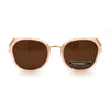 Rhinestone Accent Premium Polarized Lens Butterfly Fashion Plastic Sunglasses