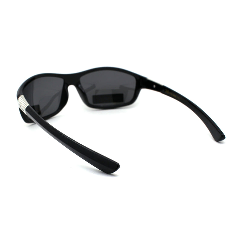 Xloop Polarized Mens Classic 90s Warp Around Sport Plastic Sunglasses