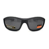 Xloop Polarized Mens Classic 90s Warp Around Sport Plastic Sunglasses