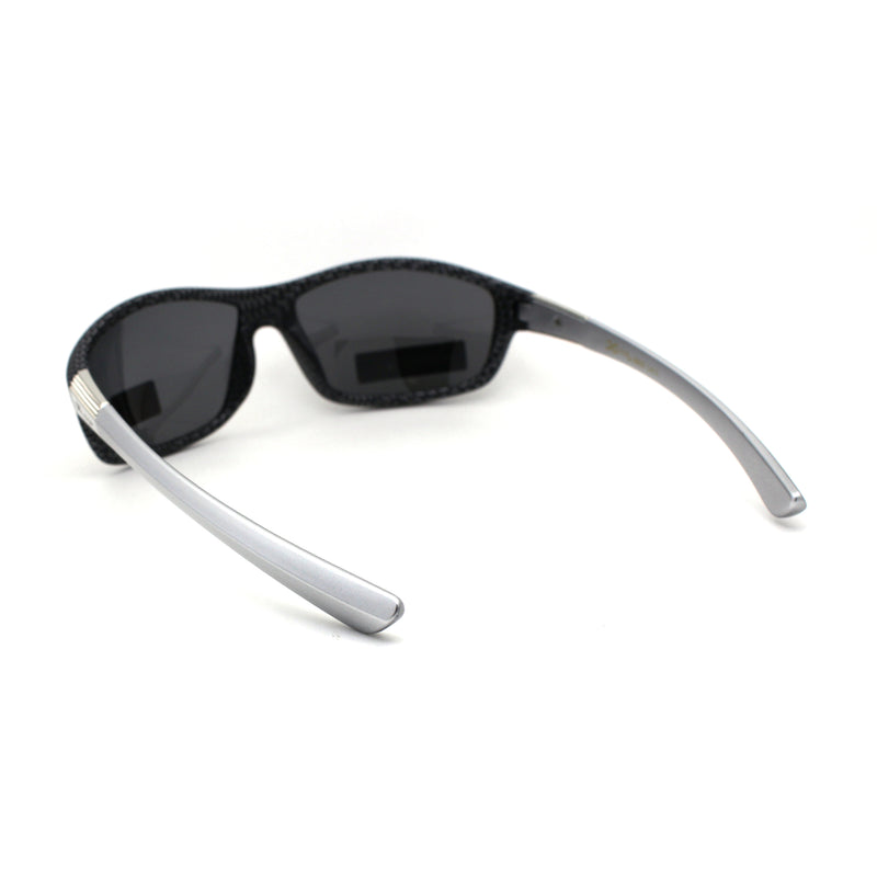 Xloop Polarized Mens Classic 90s Warp Around Sport Plastic Sunglasses