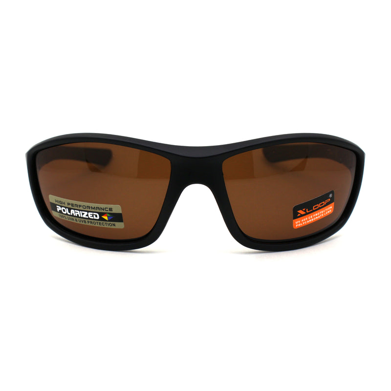 Xloop Polarized Mens Classic 90s Warp Around Sport Plastic Sunglasses –  superawesome106