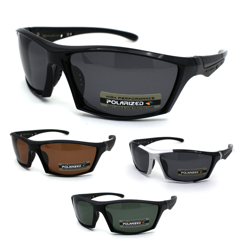 Xloop Polarized Mens Aerodynamic Warp Around Sport Sunglasses