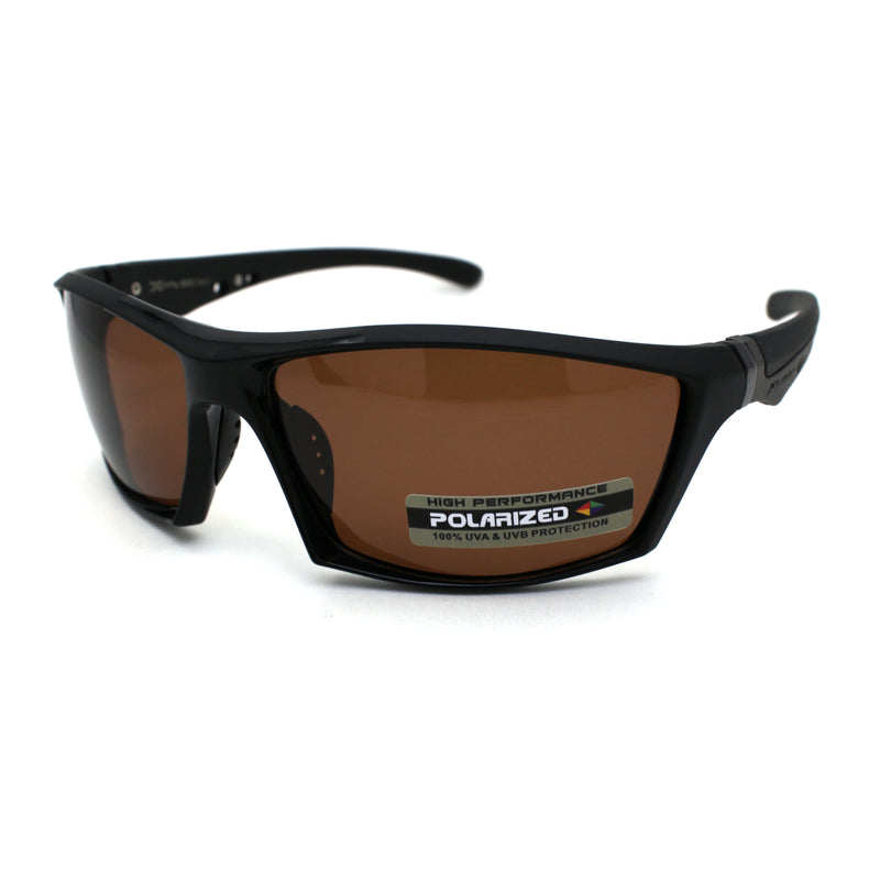 Xloop Polarized Mens Aerodynamic Warp Around Sport Sunglasses