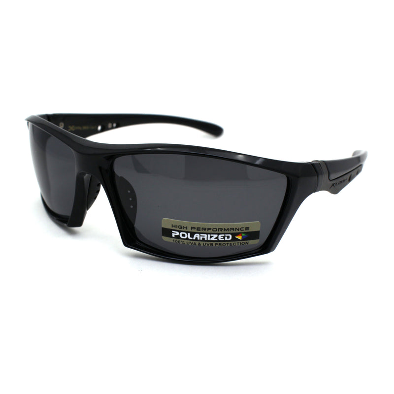 Xloop Polarized Mens Aerodynamic Warp Around Sport Sunglasses