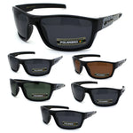 Xloop Polarized Mens Classic Biker Style Rectangle Sport Plastic Sunglasses