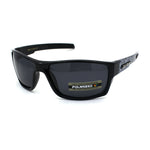 Xloop Polarized Mens Classic Biker Style Rectangle Sport Plastic Sunglasses