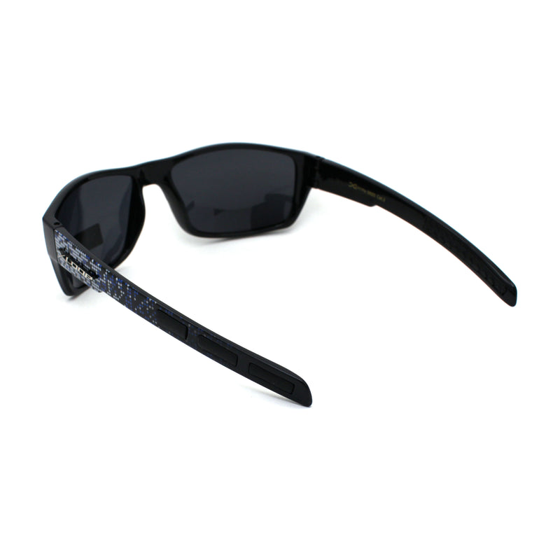 Xloop Polarized Mens Classic Biker Style Rectangle Sport Plastic Sunglasses