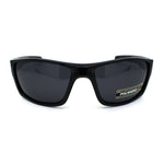 Xloop Polarized Mens Classic Biker Style Rectangle Sport Plastic Sunglasses