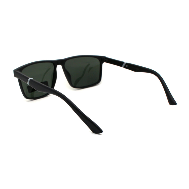 Polarized Mens Minimal Thin Plastic Agent Sport Sunglasses