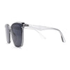 Womens Inset Lens Horn Rim Plastic Oversize Sunglasses