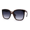 Womens Inset Lens Horn Rim Plastic Oversize Sunglasses