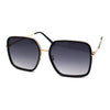 Womens Chic Oversize Double Rim Rectangle Butterfly Sunglasses